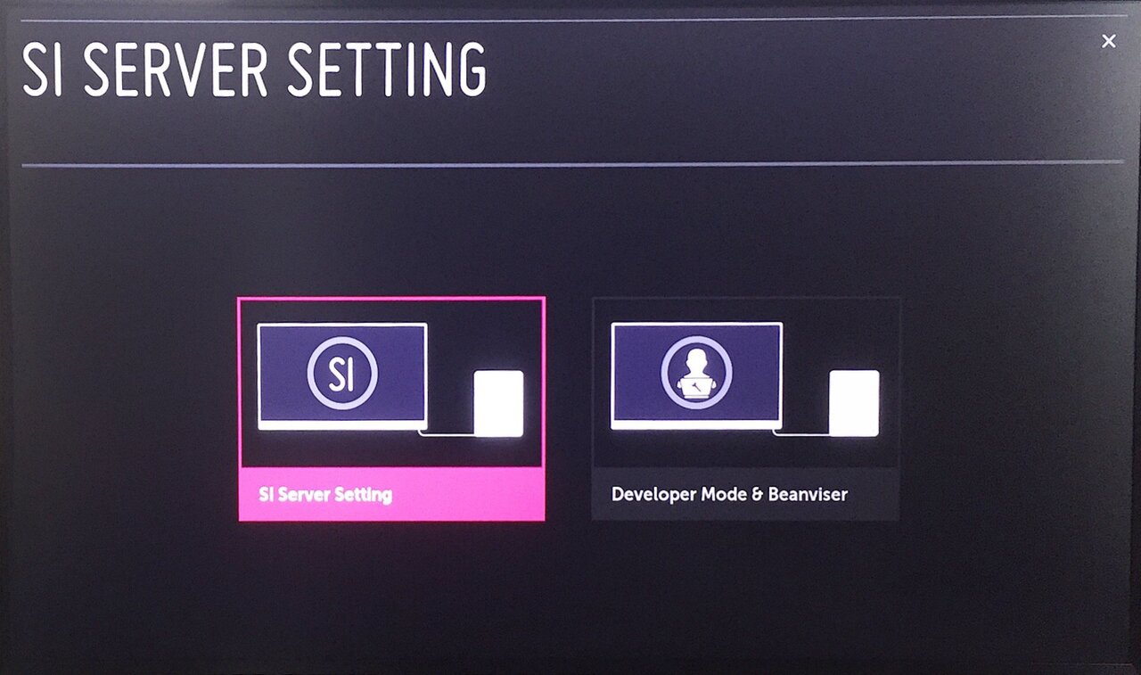 Select SI Server Setting