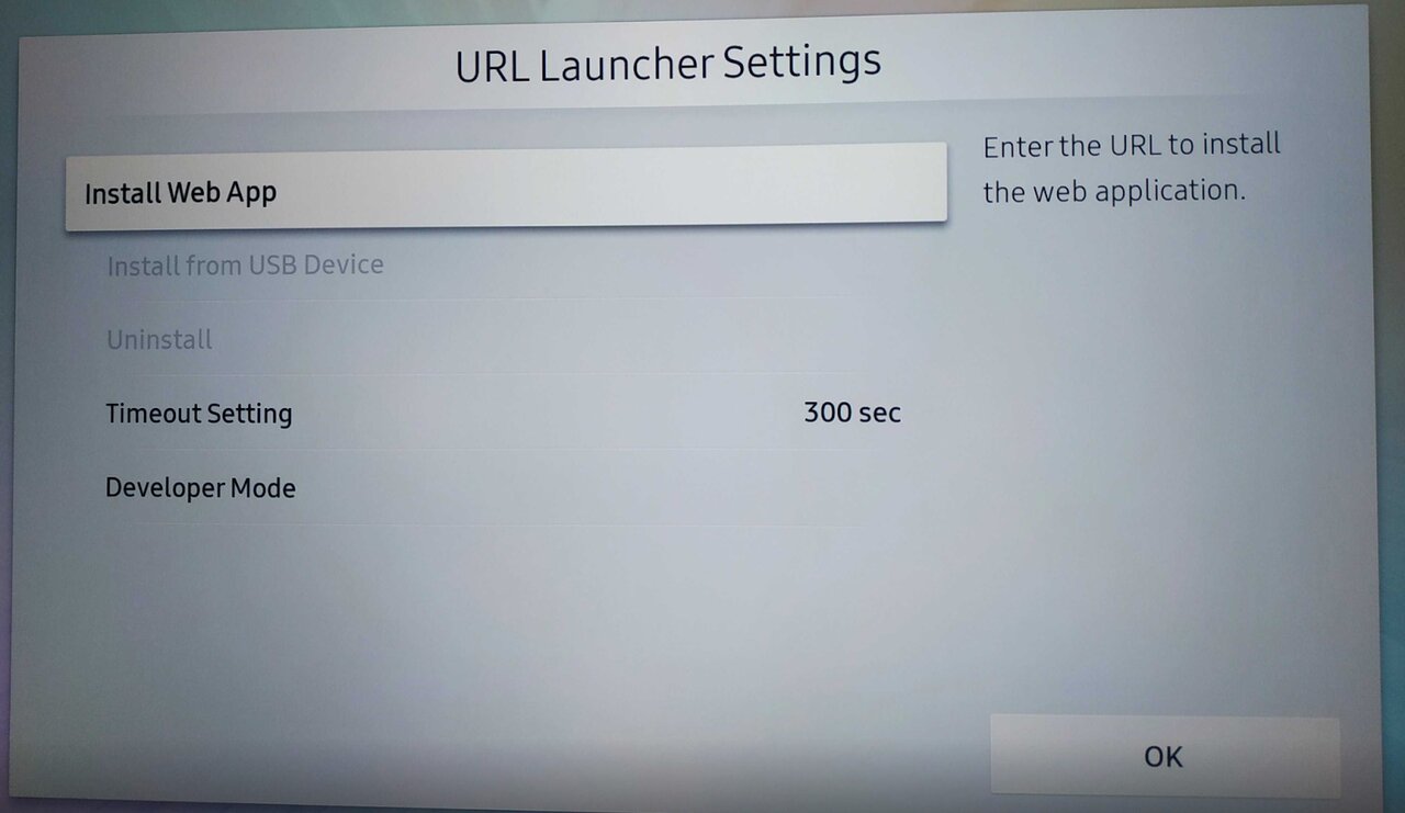 URL Launcher Settings — Install Web App